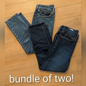 Two Pair Bundle Gap High Rise Vintage Slim Cigarette Jeans